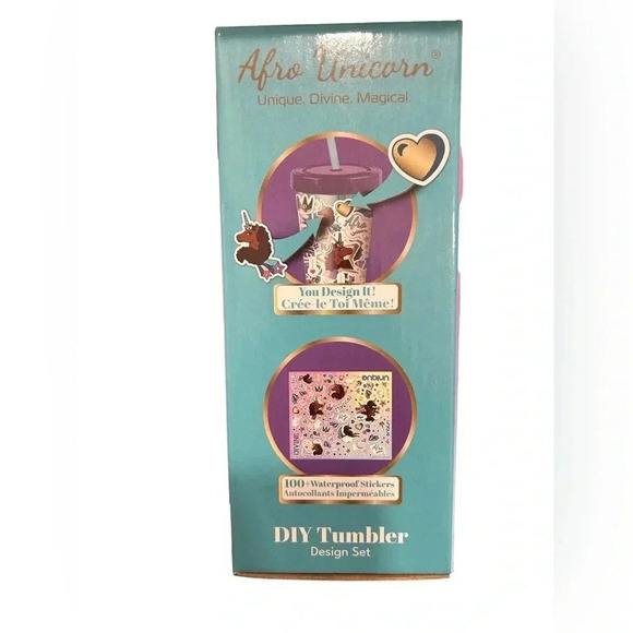 Unicorn tumbler DYI    Girls gift New in box - Picture 3 of 5